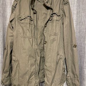 Cute Khaki Green Buffalo Jacket